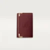 6-Key Key Ring, Must De Cartier – Burgundy Calfskin, Golden Finish – Cartier