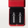 Agrafe Earrings – White Gold, Diamonds – Cartier