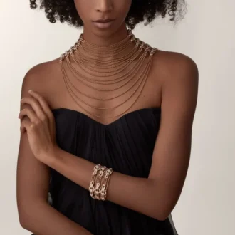 Agrafe Necklace, Semi-Paved