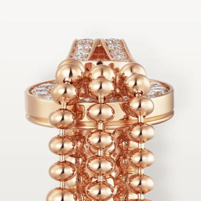 Agrafe Ring, Half-Paved