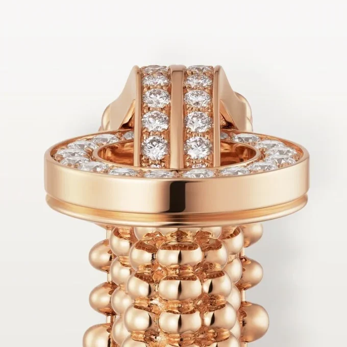 Agrafe Ring, Half-Paved