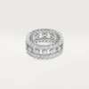 Broderie De Cartier Ring, Triple Row, Diamonds Broderie De Cartier Ring, Triple Row, Diamonds