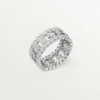 Broderie De Cartier Ring, Triple Row, Diamonds Broderie De Cartier Ring, Triple Row, Diamonds