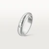 C De Cartier Wedding Band, 4 Mm Width, 1 Diamond