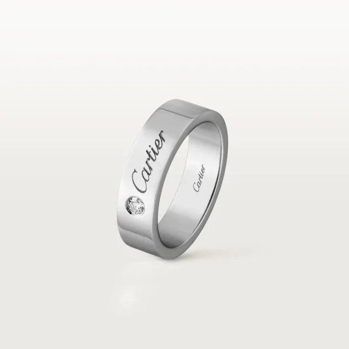 C De Cartier Wedding Band – Platinum, Diamond – Cartier C De Cartier Wedding Band – Platinum, Diamond – Cartier