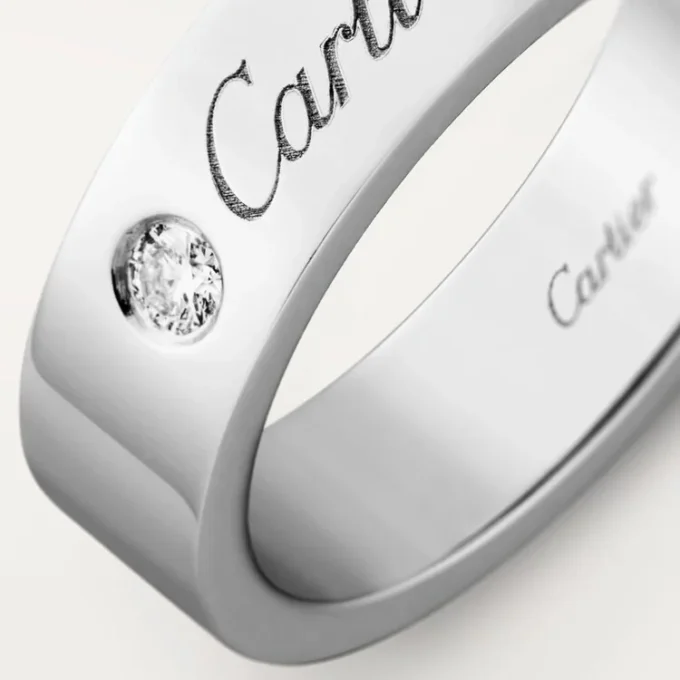 C De Cartier Wedding Band – Platinum, Diamond – Cartier C De Cartier Wedding Band – Platinum, Diamond – Cartier
