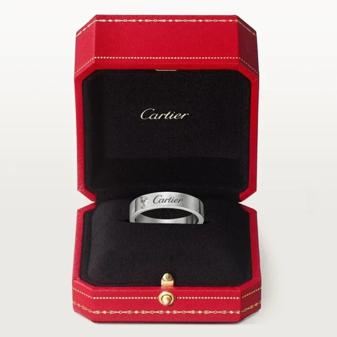 C De Cartier Wedding Band – Platinum, Diamond – Cartier C De Cartier Wedding Band – Platinum, Diamond – Cartier