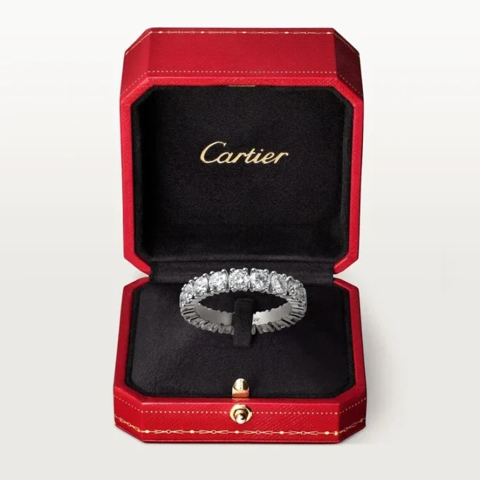 Cartier Destinee Wedding Band, 4.1 Mm Width, Paved Cartier Destinee Wedding Band, 4.1 Mm Width, Paved
