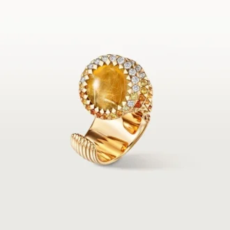 Cartier Libre Polymorph Ring, Chalcedony, Diamonds