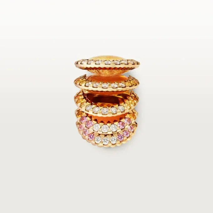 Cartier Libre Polymorph Ring, Chalcedony, Diamonds