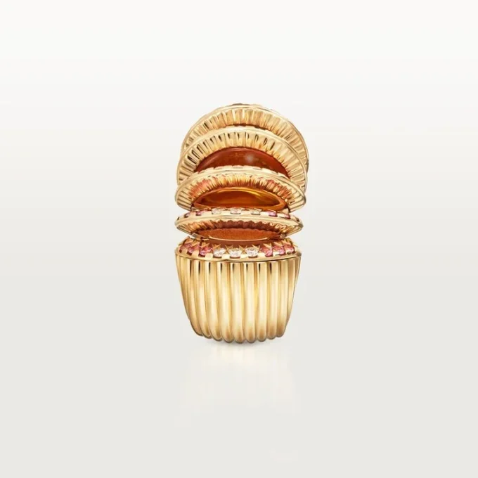 Cartier Libre Polymorph Ring, Chalcedony, Diamonds