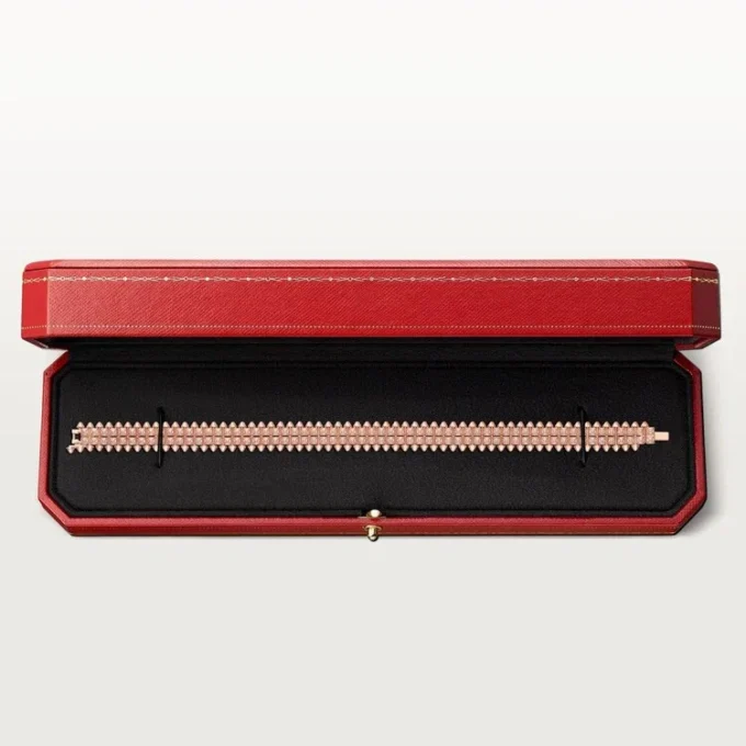 Clash De Cartier Bracelet, Flexible, Double Row, Paved