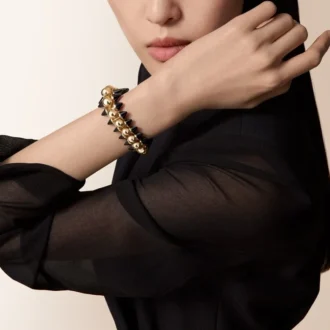 Clash De Cartier Bracelet, Flexible, Extra-Large Model, Onyx