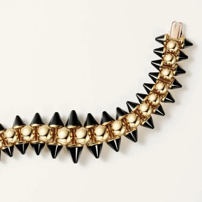 Clash De Cartier Bracelet, Flexible, Extra-Large Model, Onyx