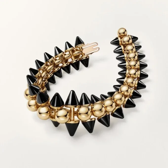 Clash De Cartier Bracelet, Flexible, Extra-Large Model, Onyx