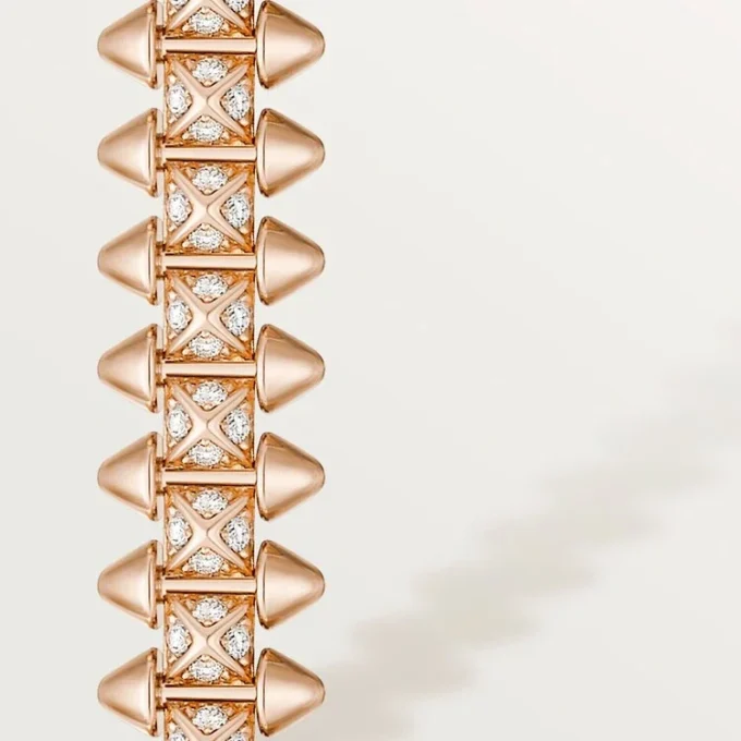 Clash De Cartier Bracelet, Flexible, Small Model, Paved
