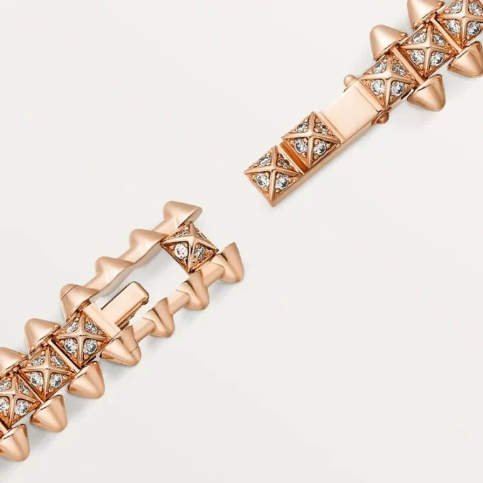 Clash De Cartier Bracelet, Flexible, Small Model, Paved