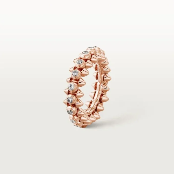 Clash De Cartier – Diamond Pave Ring in Rose Gold | Cartier Us