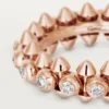 Clash De Cartier – Diamond Pave Ring in Rose Gold | Cartier Us