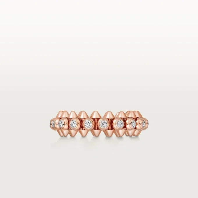 Clash De Cartier – Diamond Pave Ring in Rose Gold | Cartier Us