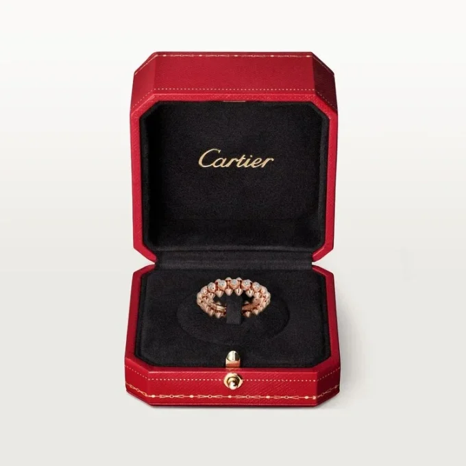 Clash De Cartier – Diamond Pave Ring in Rose Gold | Cartier Us