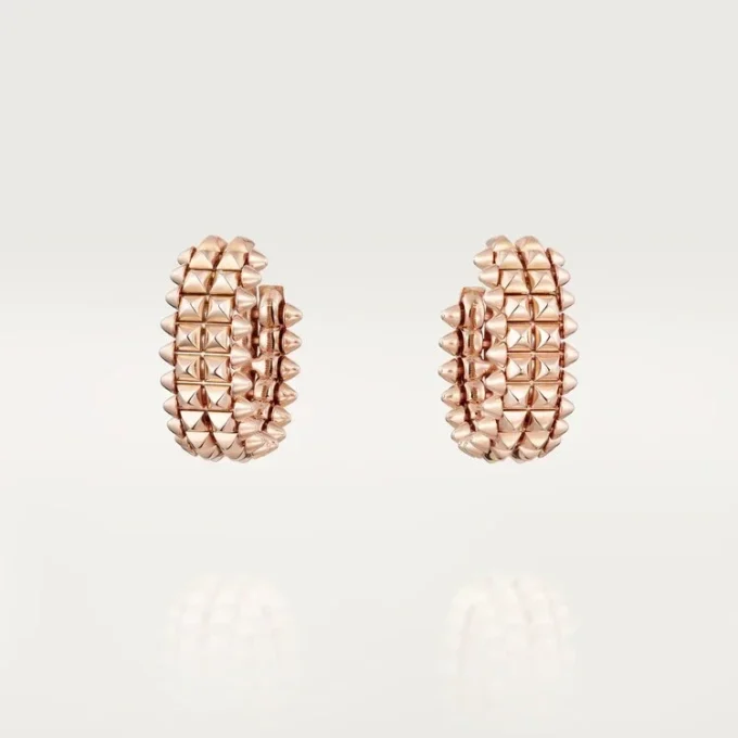 Clash De Cartier Hoop Earrings, Double Row Clash De Cartier Hoop Earrings, Double Row