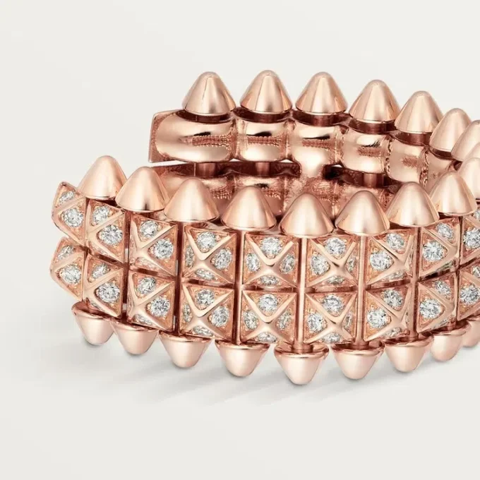 Clash De Cartier Hoop Earrings, Double Row, Paved Clash De Cartier Hoop Earrings, Double Row, Paved