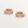 Clash De Cartier Hoop Earrings, Double Row, Paved Clash De Cartier Hoop Earrings, Double Row, Paved