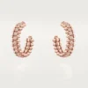 Clash De Cartier Hoop Earrings, Small Model, Paved Clash De Cartier Hoop Earrings, Small Model, Paved