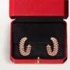 Clash De Cartier Hoop Earrings, Small Model, Paved Clash De Cartier Hoop Earrings, Small Model, Paved