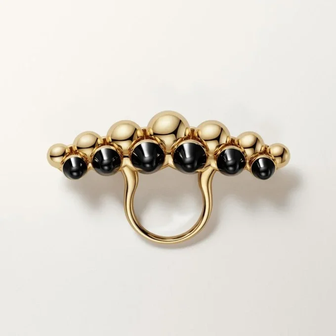 Clash De Cartier Ring, Extra-Large Model, Onyx