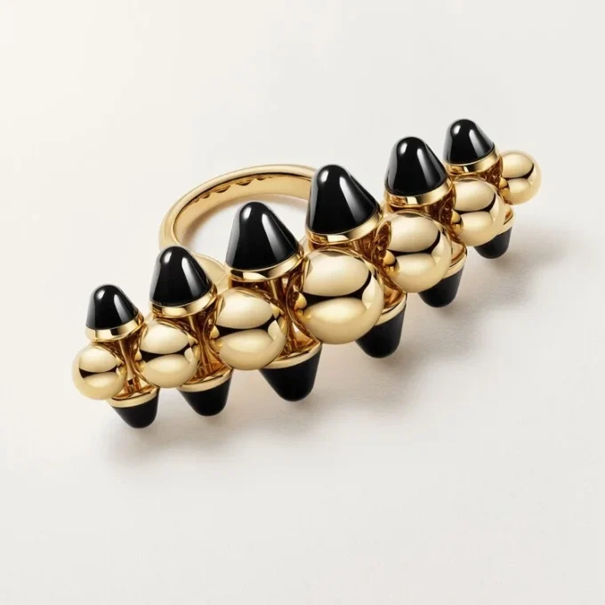 Clash De Cartier Ring, Extra-Large Model, Onyx
