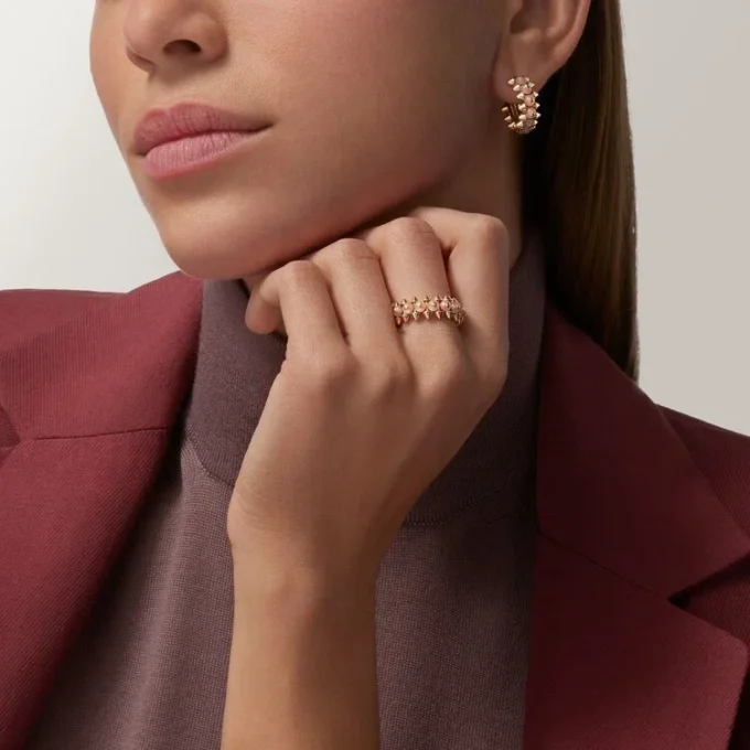 Clash De Cartier Ring, Pink Chalcedony Clash De Cartier Ring, Pink Chalcedony