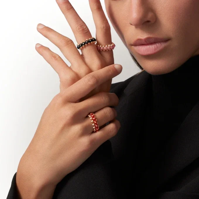 Clash De Cartier Ring, Pink Chalcedony Clash De Cartier Ring, Pink Chalcedony