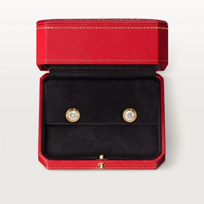 Diamants Legers Earrings, Mm – Yellow Gold, Diamonds – Cartier