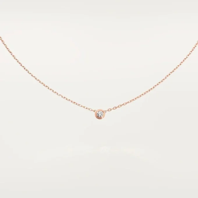 Diamants Legers Necklace, Sm – Pink Gold, Diamond – Cartier Diamants Legers Necklace, Sm – Pink Gold, Diamond – Cartier