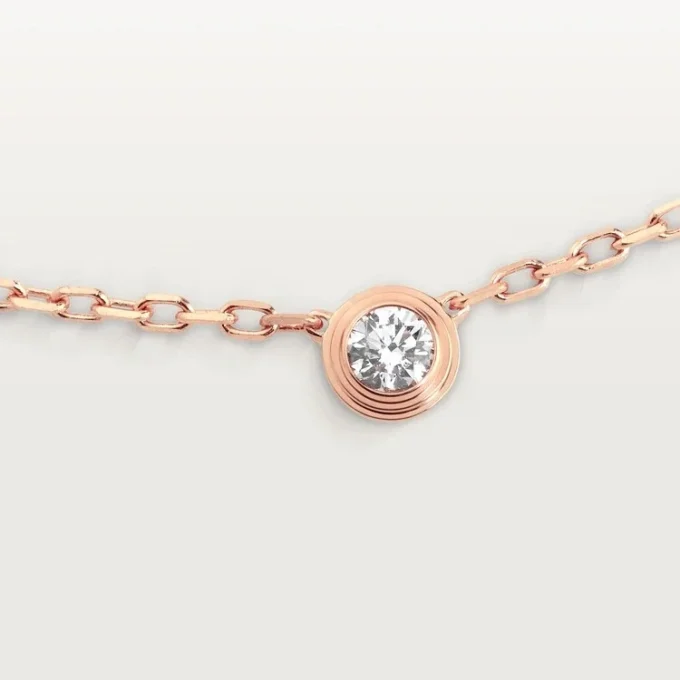Diamants Legers Necklace, Sm – Pink Gold, Diamond – Cartier Diamants Legers Necklace, Sm – Pink Gold, Diamond – Cartier