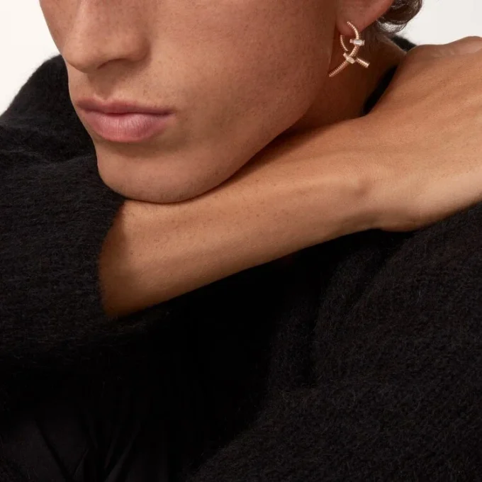 Ecrou De Cartier Left Earring – Rose Gold, Diamonds – Cartier Ecrou De Cartier Left Earring – Rose Gold, Diamonds – Cartier