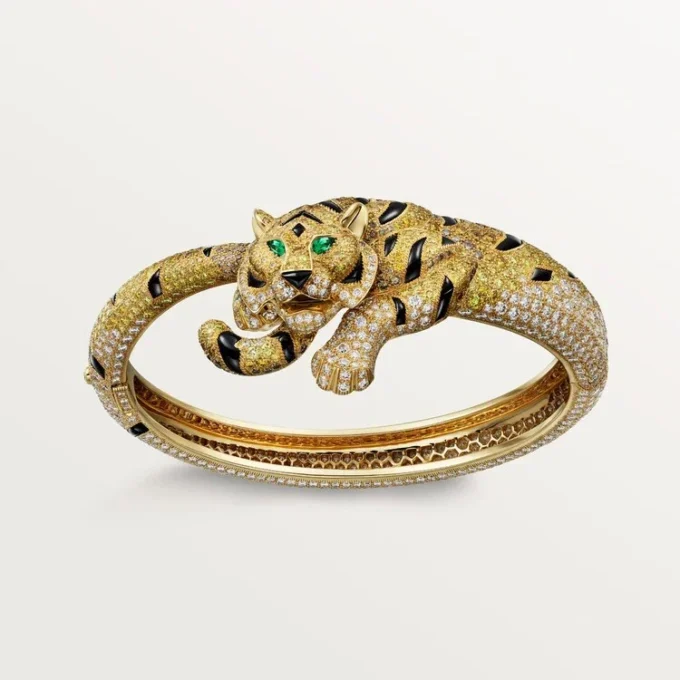 Faune Et Flore De Cartier Bracelet, Yellow, Orange and Brown Diamonds, Paved