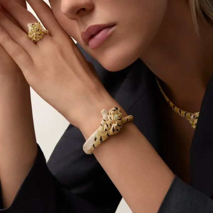Faune Et Flore De Cartier Bracelet, Yellow, Orange and Brown Diamonds, Paved