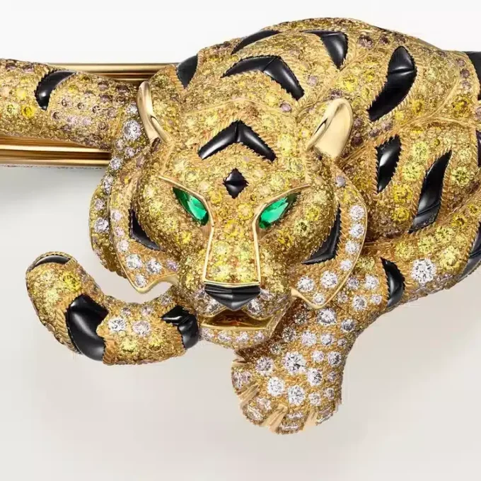 Faune Et Flore De Cartier Bracelet, Yellow, Orange and Brown Diamonds, Paved
