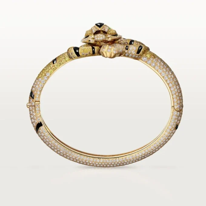 Faune Et Flore De Cartier Bracelet, Yellow, Orange and Brown Diamonds, Paved