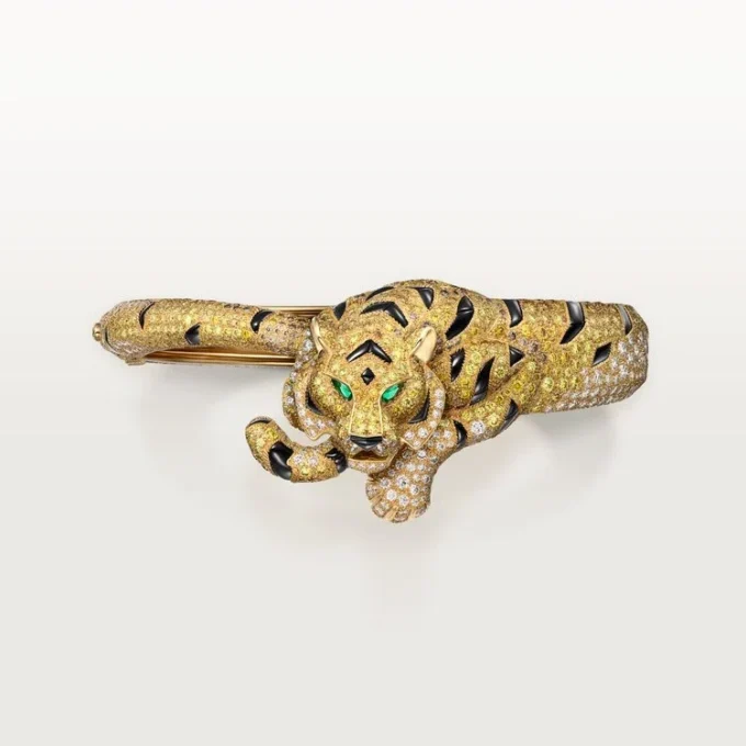 Faune Et Flore De Cartier Bracelet, Yellow, Orange and Brown Diamonds, Paved