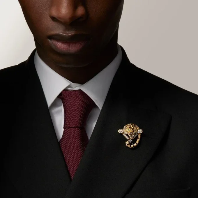 Faune Et Flore De Cartier Brooch, Yellow, Orange and Brown Diamonds, Paved