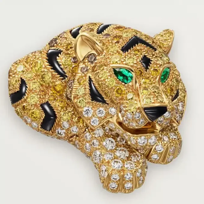 Faune Et Flore De Cartier Earrings, Yellow, Orange and Brown Diamonds, Paved Faune Et Flore De Cartier Earrings, Yellow, Orange and Brown Diamonds, Paved