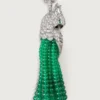Faune Et Flore De Cartier Necklace, Emerald Beads, Paved