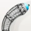 Geometrie & Contrastes Bracelet, Turquoise, Paved
