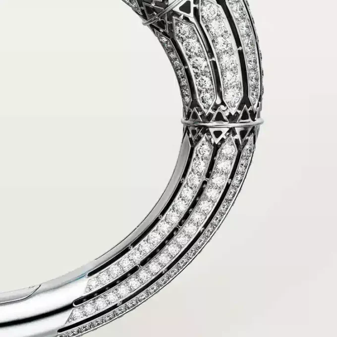 Geometrie & Contrastes Bracelet, Turquoise, Paved