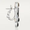 Geometrie & Contrastes Earrings, Onyx, Paved
