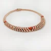 Geometrie & Contrastes Necklace, Coral, Paved Geometrie & Contrastes Necklace, Coral, Paved
